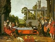 BUYTEWECH, Willem Banquet in the Open Air Germany oil painting reproduction